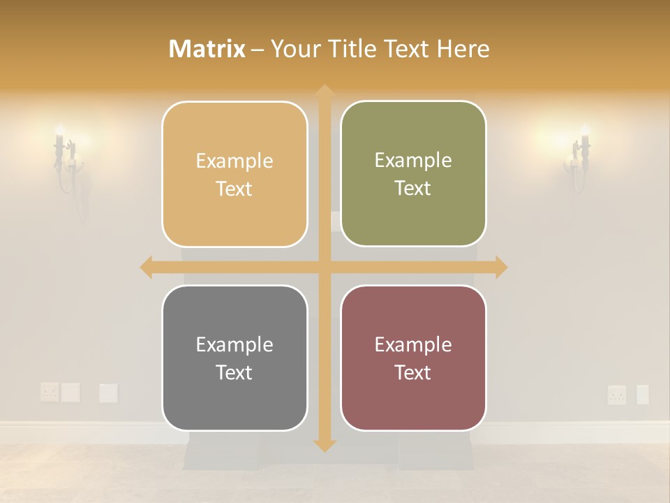 Empty Living Modern PowerPoint Template
