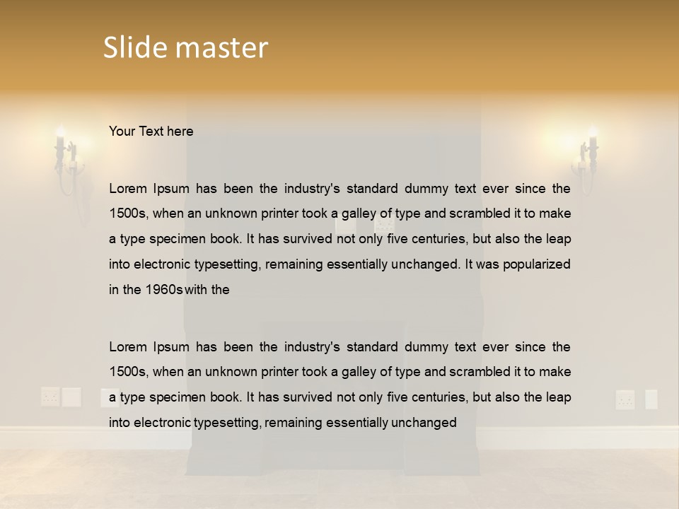Empty Living Modern PowerPoint Template