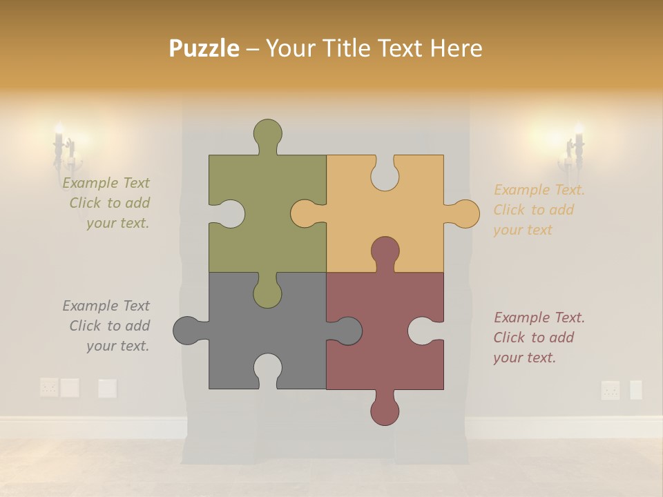 Empty Living Modern PowerPoint Template