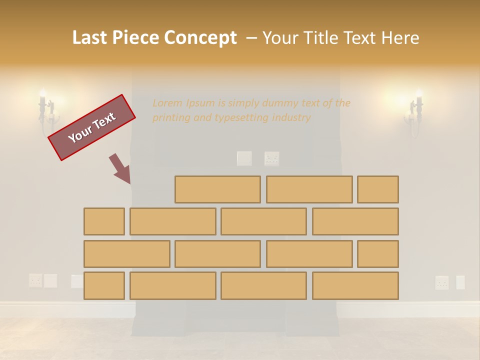 Empty Living Modern PowerPoint Template