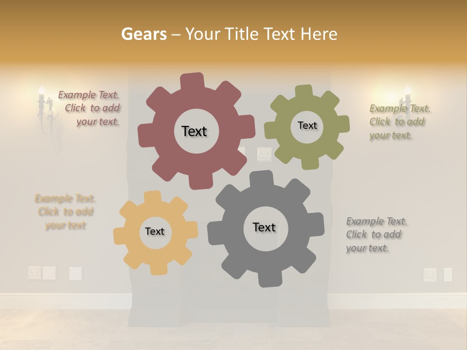 Empty Living Modern PowerPoint Template