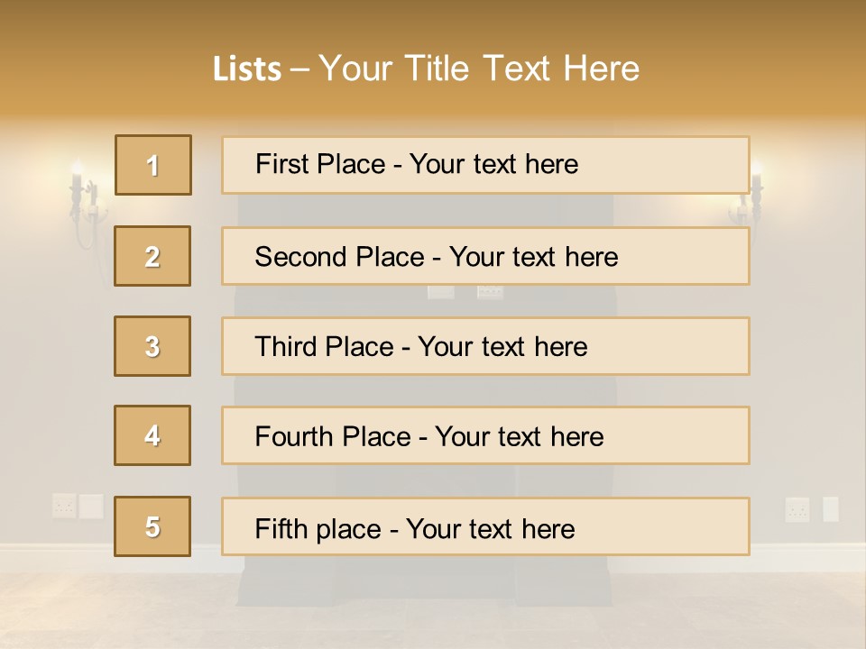 Empty Living Modern PowerPoint Template