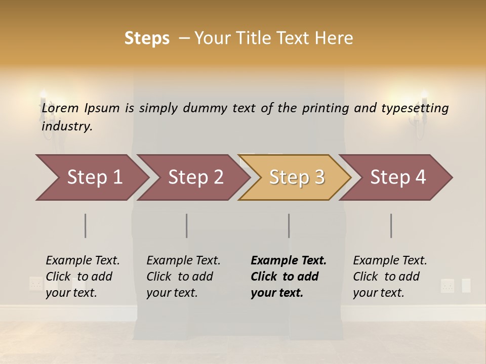 Empty Living Modern PowerPoint Template