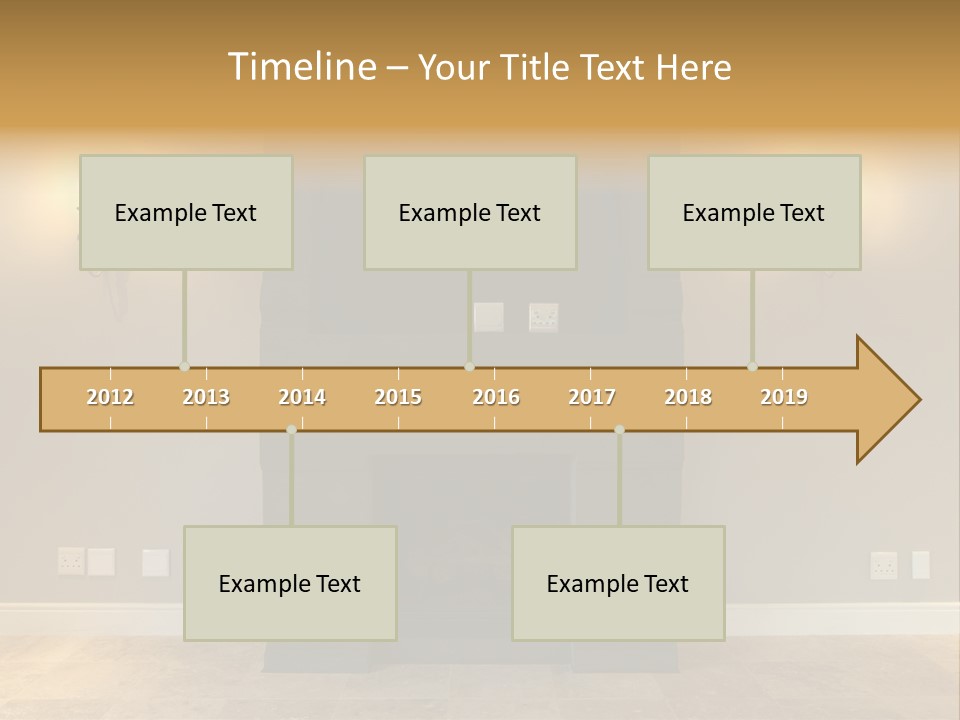 Empty Living Modern PowerPoint Template