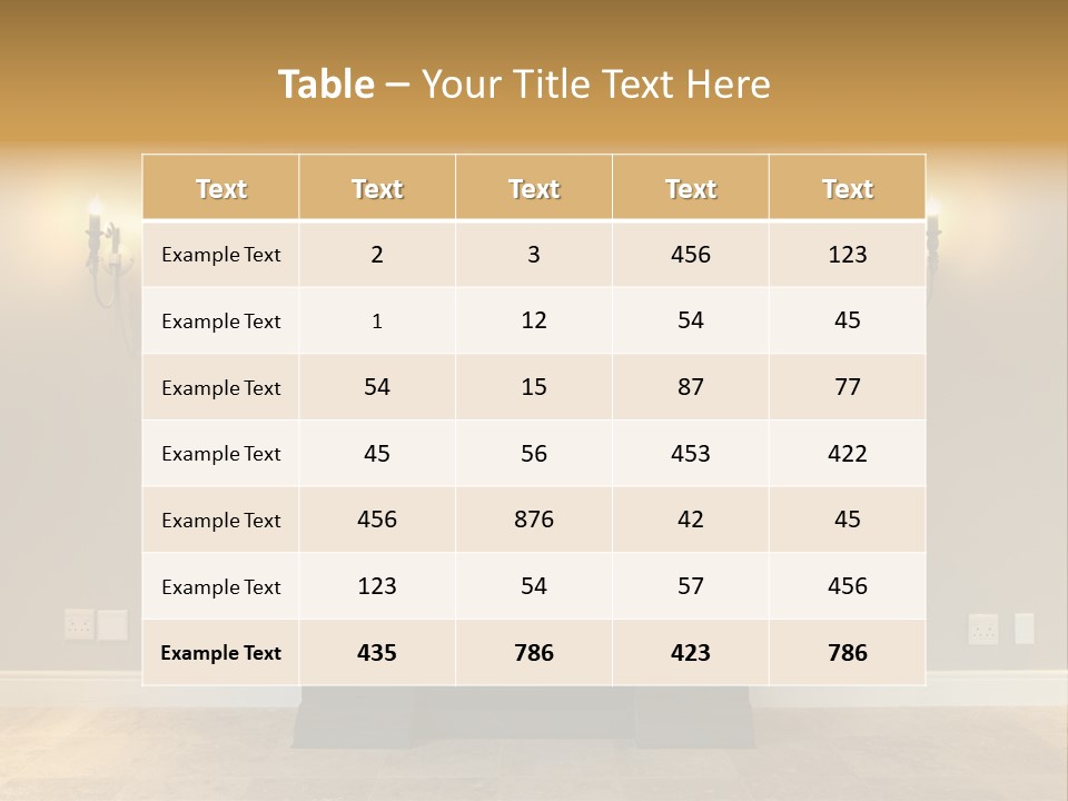 Empty Living Modern PowerPoint Template