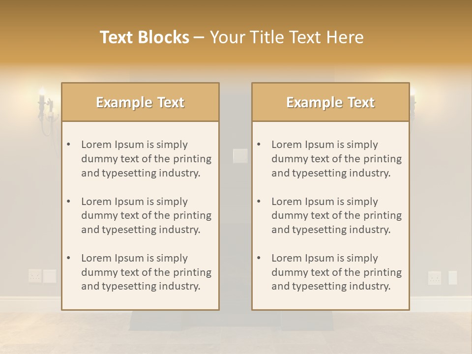 Empty Living Modern PowerPoint Template
