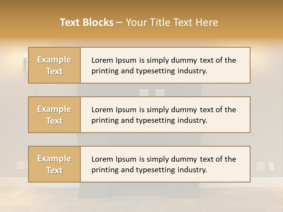 Empty Living Modern PowerPoint Template