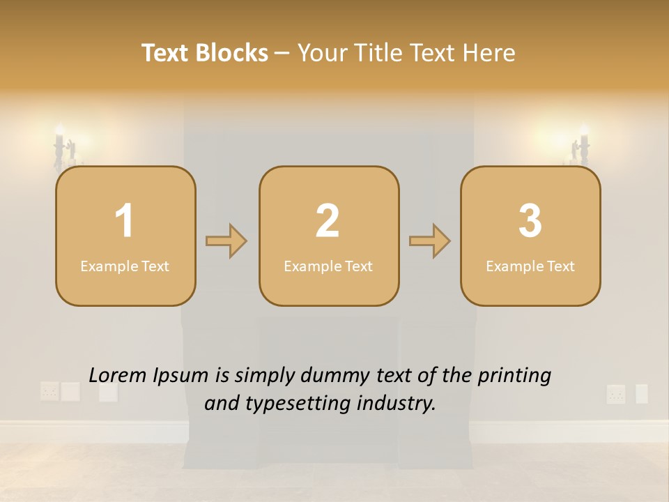 Empty Living Modern PowerPoint Template