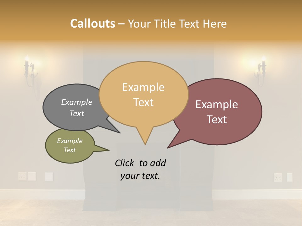 Empty Living Modern PowerPoint Template