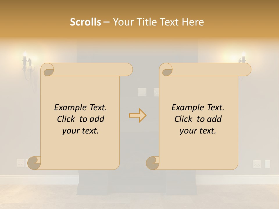 Empty Living Modern PowerPoint Template