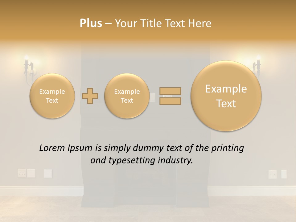 Empty Living Modern PowerPoint Template