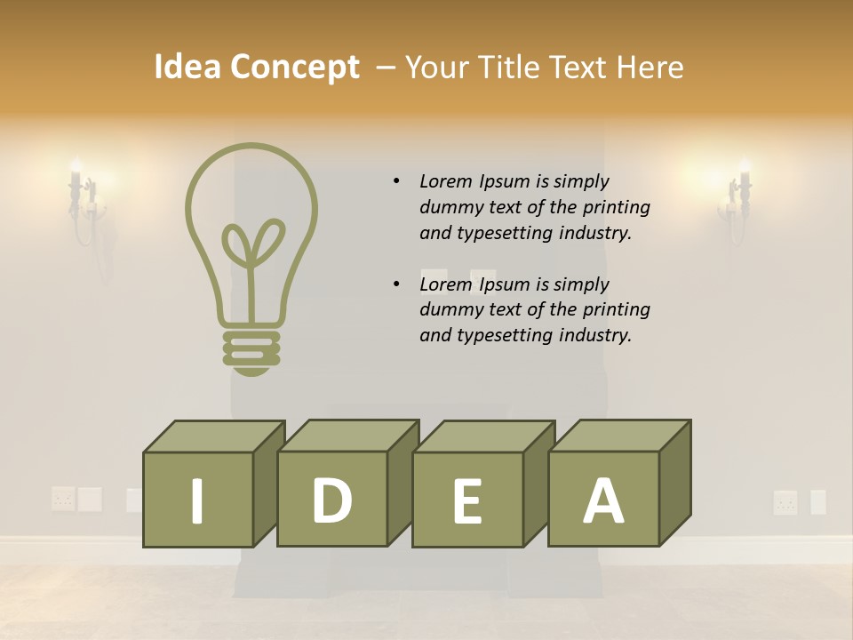 Empty Living Modern PowerPoint Template