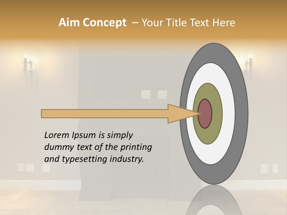 Empty Living Modern PowerPoint Template