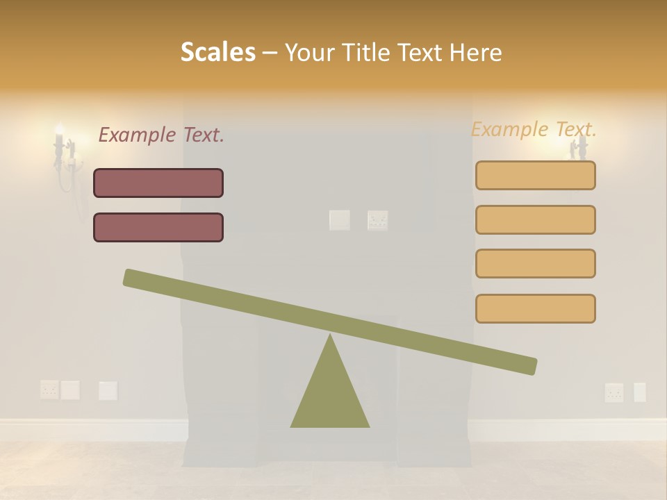 Empty Living Modern PowerPoint Template