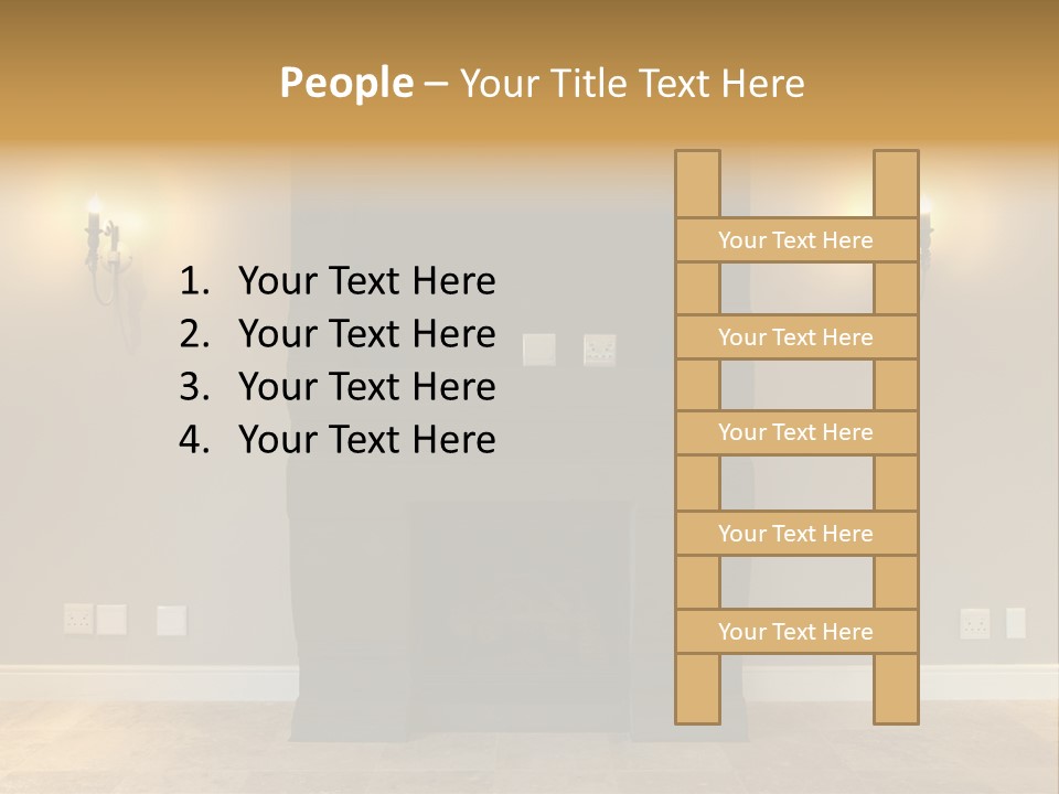 Empty Living Modern PowerPoint Template