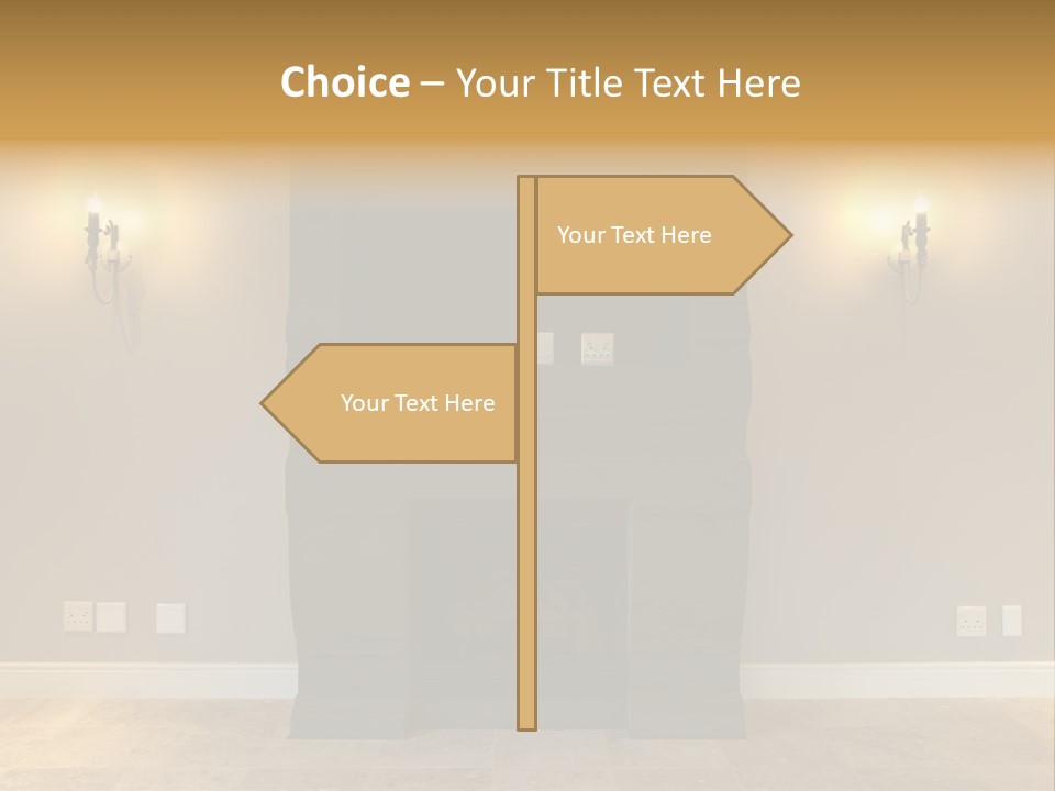 Empty Living Modern PowerPoint Template
