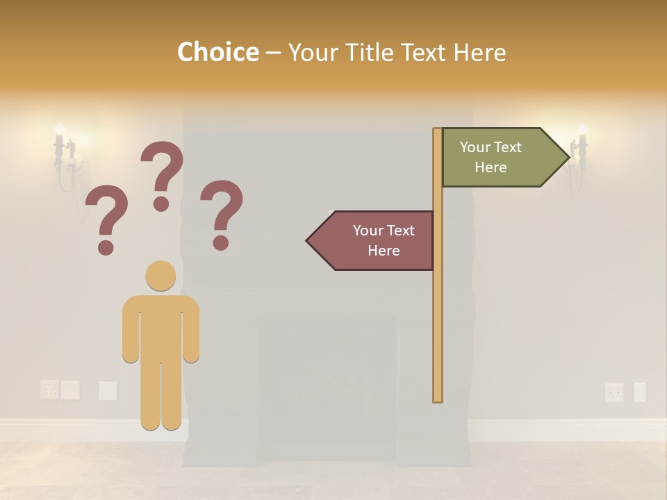 Empty Living Modern PowerPoint Template