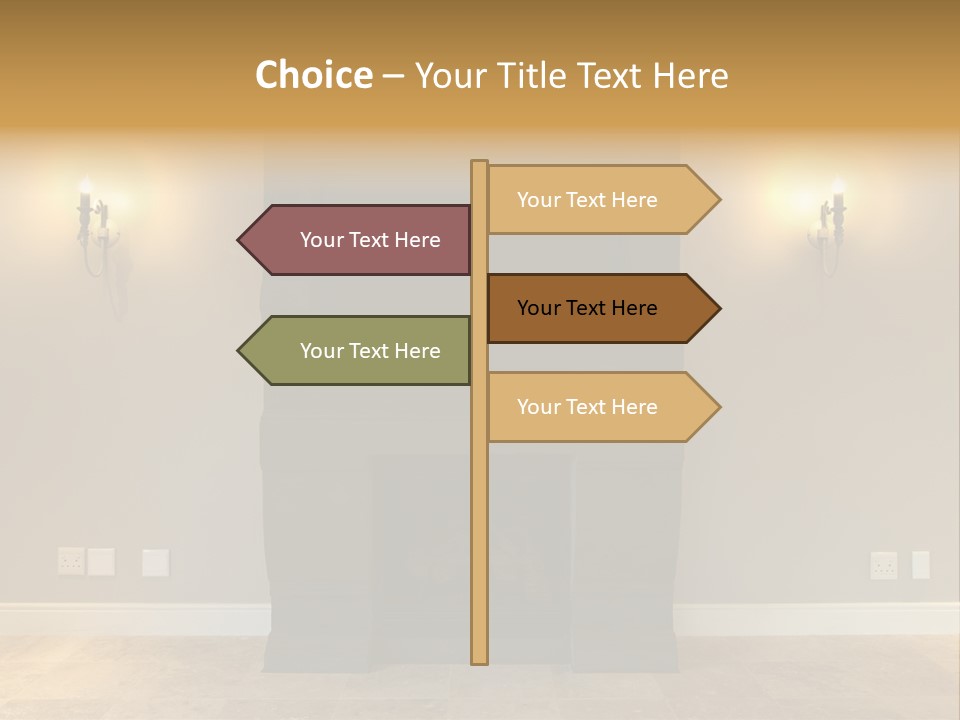 Empty Living Modern PowerPoint Template