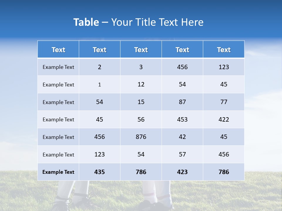 Sport Team Latin Grass PowerPoint Template