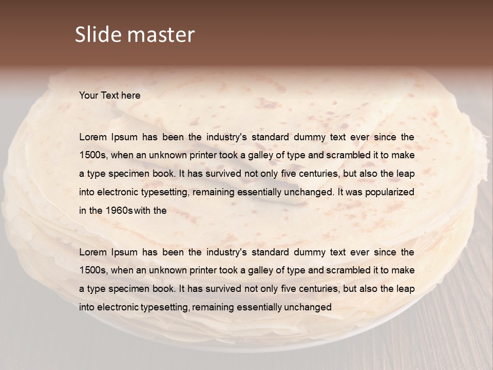 Crepe Homemade Rustic PowerPoint Template