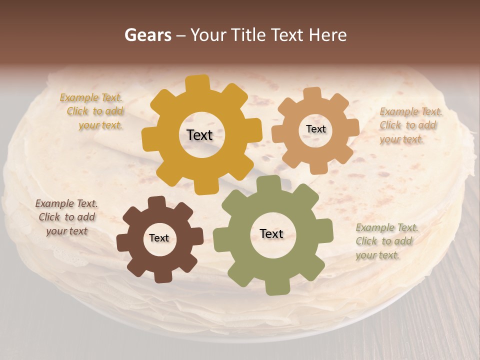 Crepe Homemade Rustic PowerPoint Template