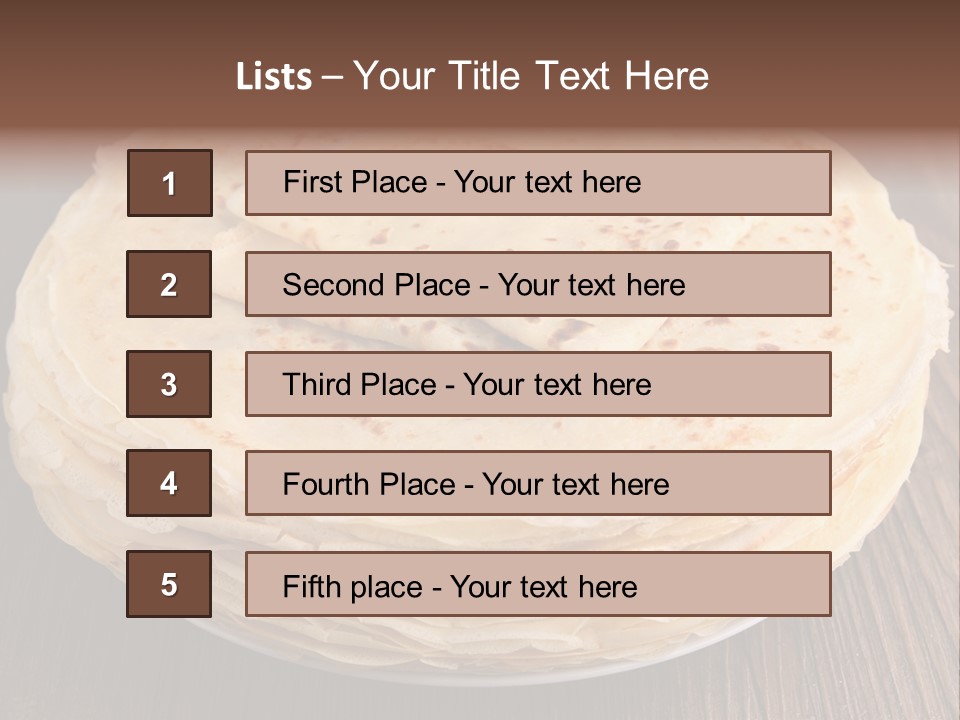 Crepe Homemade Rustic PowerPoint Template