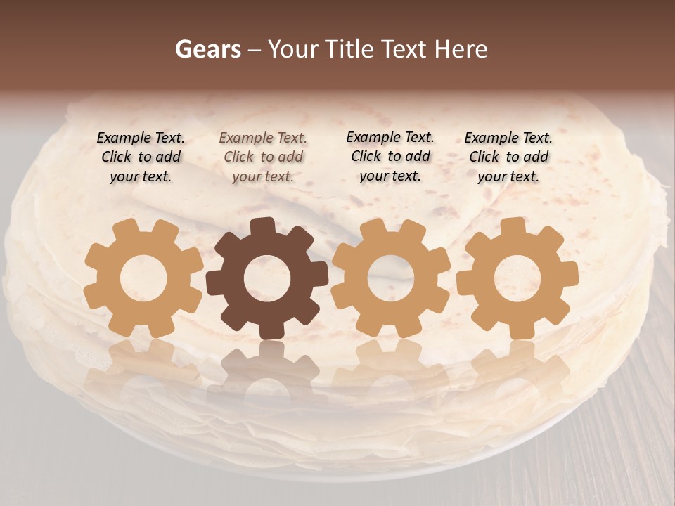 Crepe Homemade Rustic PowerPoint Template