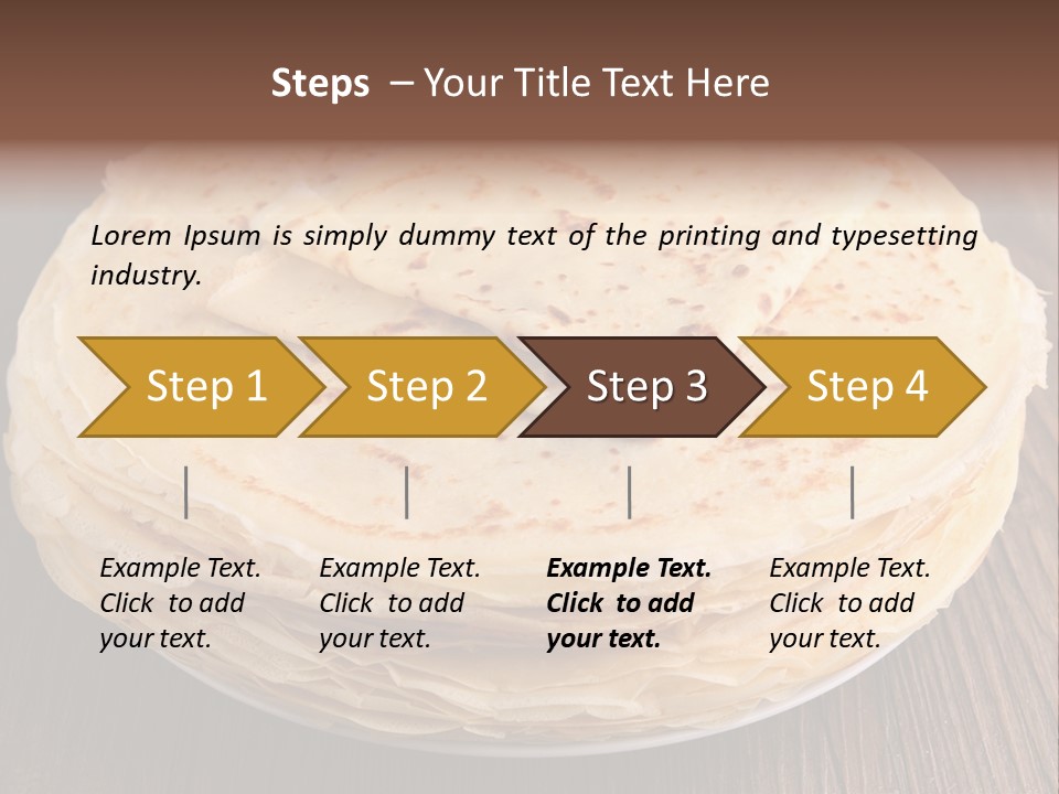 Crepe Homemade Rustic PowerPoint Template