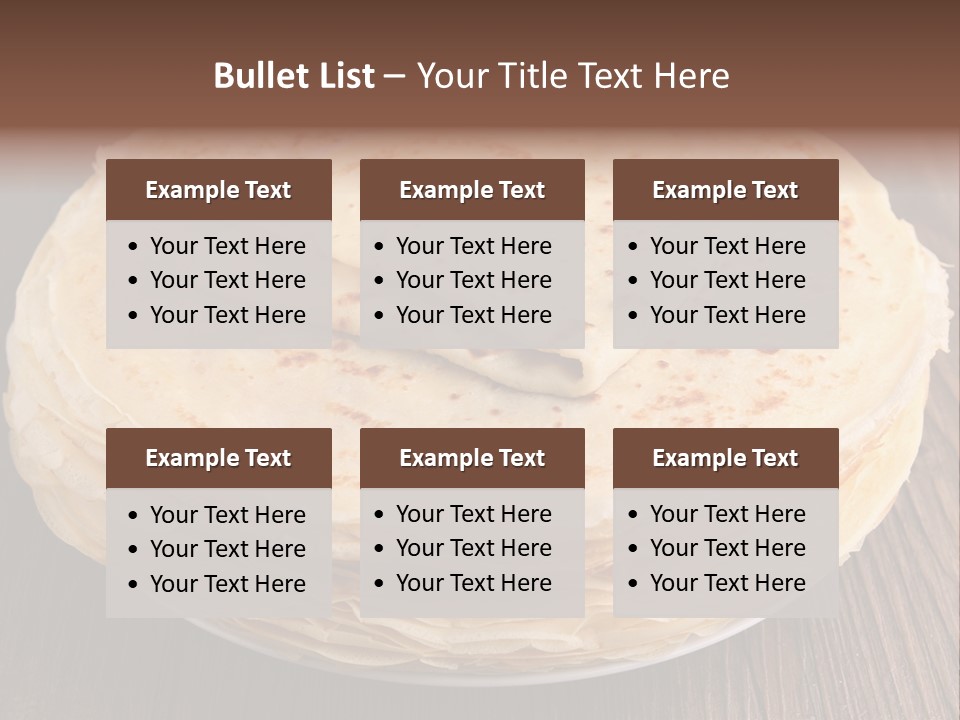 Crepe Homemade Rustic PowerPoint Template