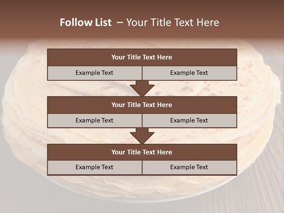 Crepe Homemade Rustic PowerPoint Template