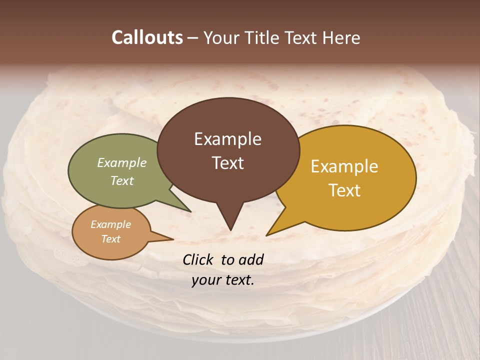 Crepe Homemade Rustic PowerPoint Template