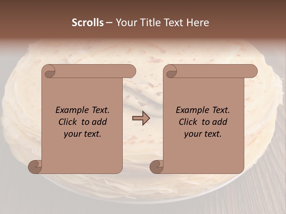 Crepe Homemade Rustic PowerPoint Template