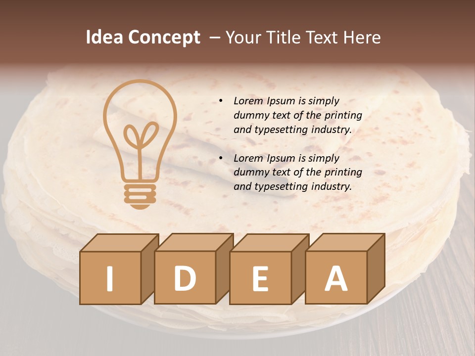 Crepe Homemade Rustic PowerPoint Template