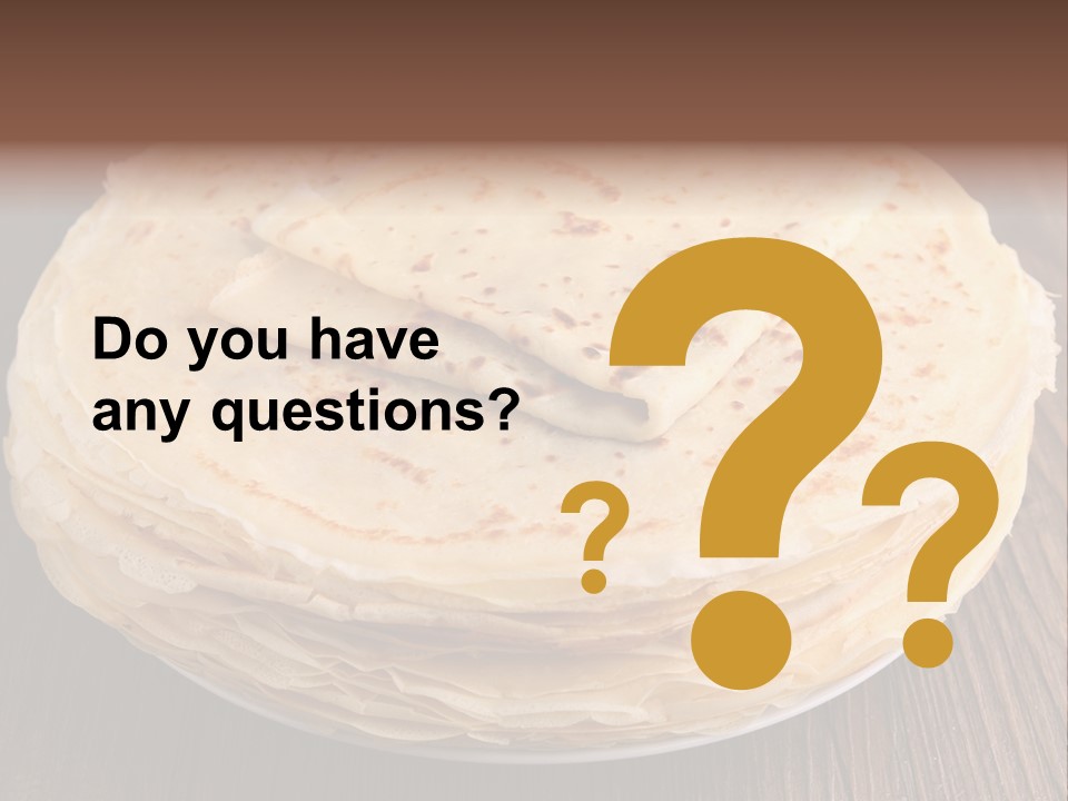 Crepe Homemade Rustic PowerPoint Template