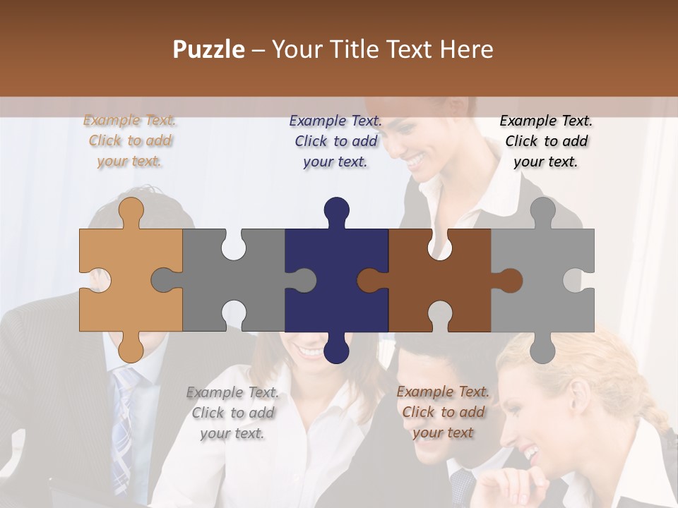 Teamwork Businessman Presentation PowerPoint Template