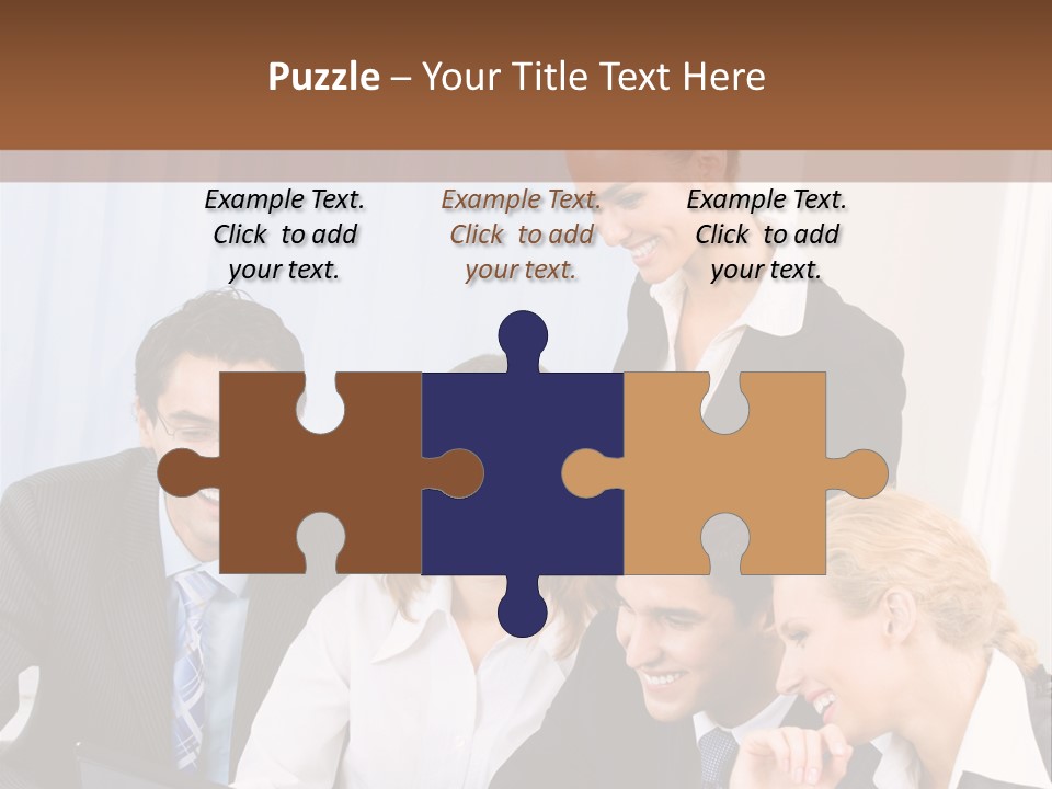 Teamwork Businessman Presentation PowerPoint Template