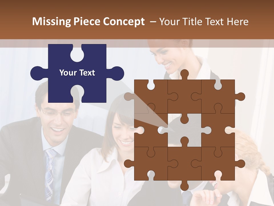 Teamwork Businessman Presentation PowerPoint Template