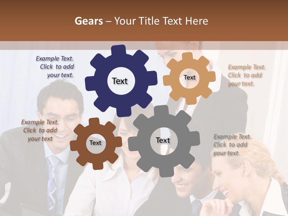 Teamwork Businessman Presentation PowerPoint Template