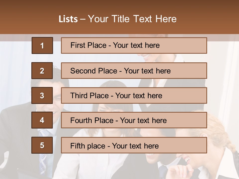 Teamwork Businessman Presentation PowerPoint Template