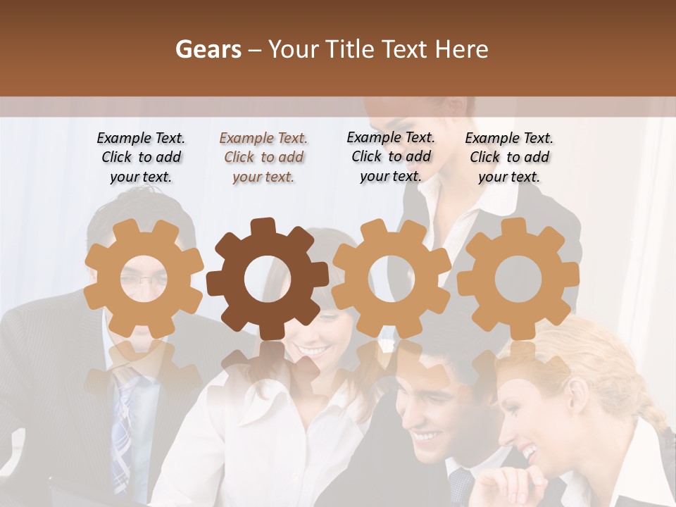 Teamwork Businessman Presentation PowerPoint Template