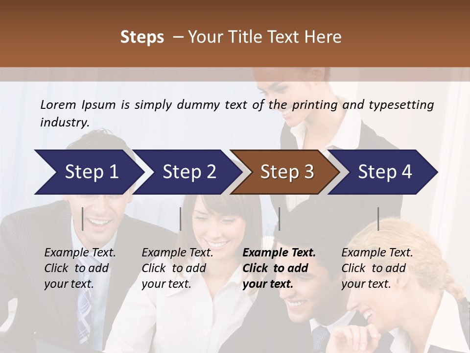 Teamwork Businessman Presentation PowerPoint Template
