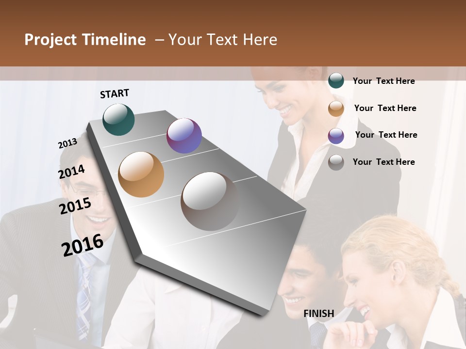 Teamwork Businessman Presentation PowerPoint Template