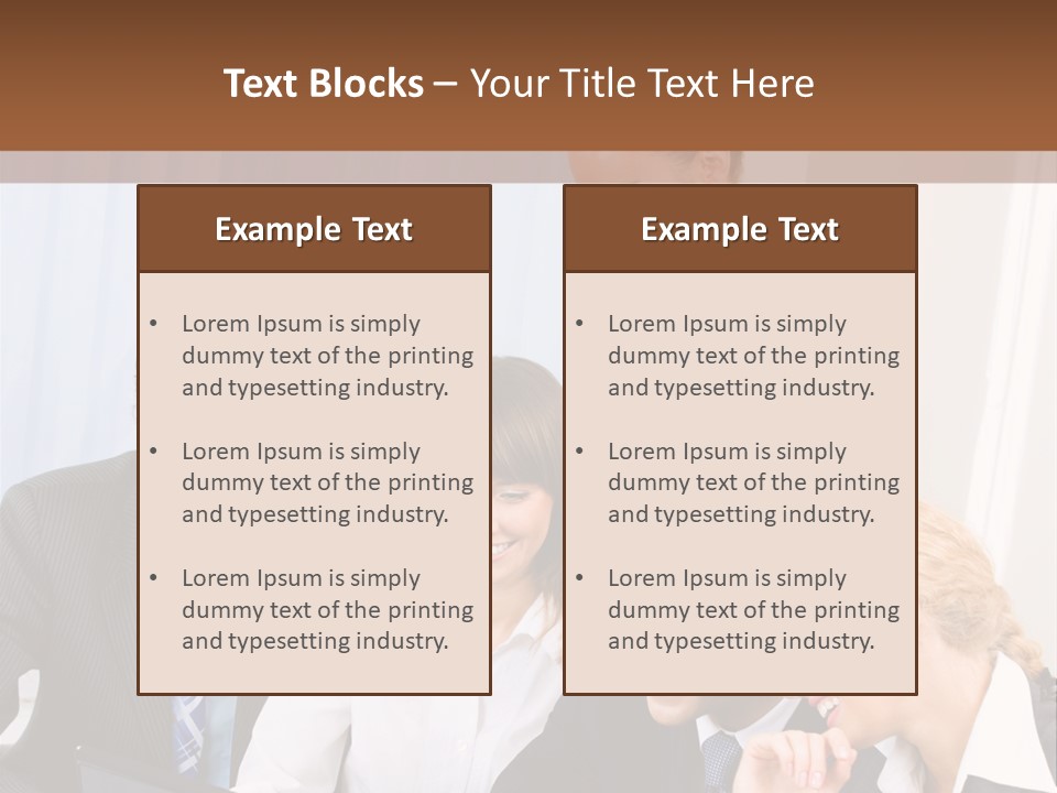 Teamwork Businessman Presentation PowerPoint Template