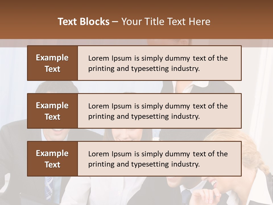 Teamwork Businessman Presentation PowerPoint Template