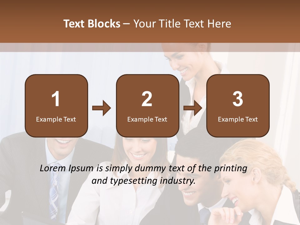 Teamwork Businessman Presentation PowerPoint Template