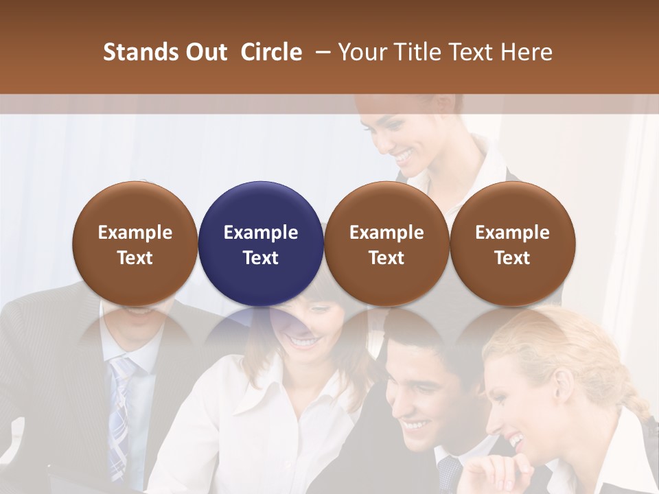 Teamwork Businessman Presentation PowerPoint Template