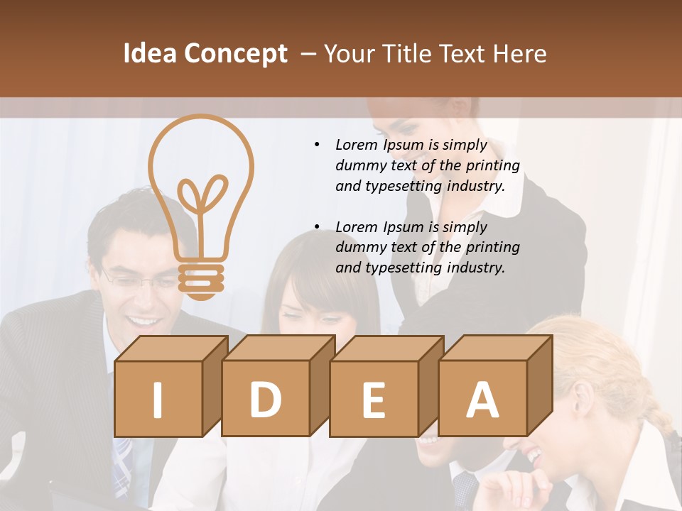 Teamwork Businessman Presentation PowerPoint Template