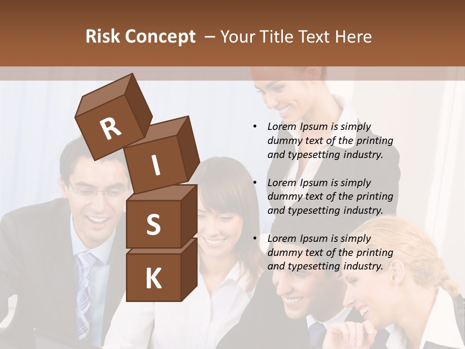 Teamwork Businessman Presentation PowerPoint Template