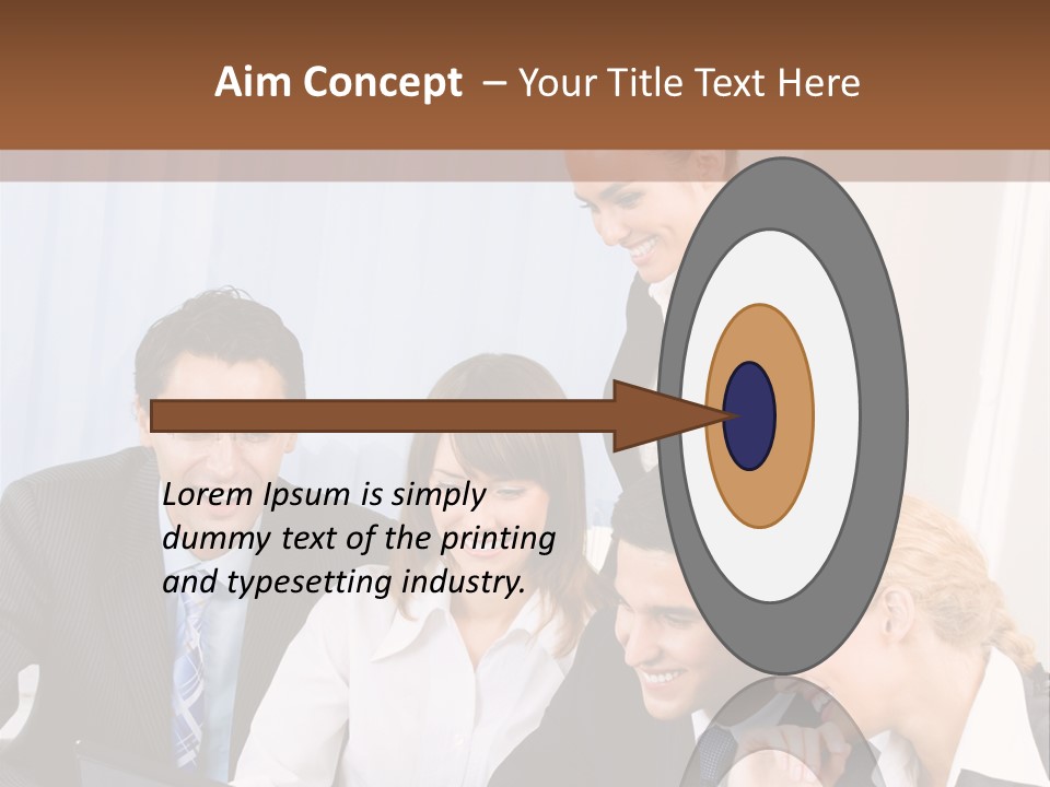Teamwork Businessman Presentation PowerPoint Template