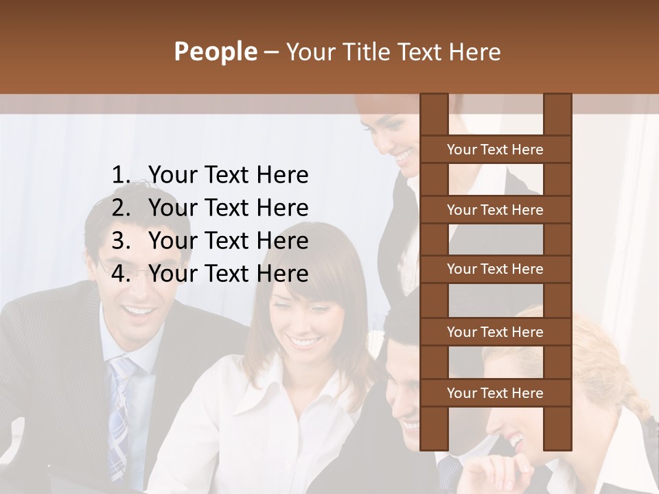 Teamwork Businessman Presentation PowerPoint Template
